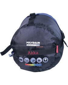 Polydaun slaapzak Akka met hoodconstructie